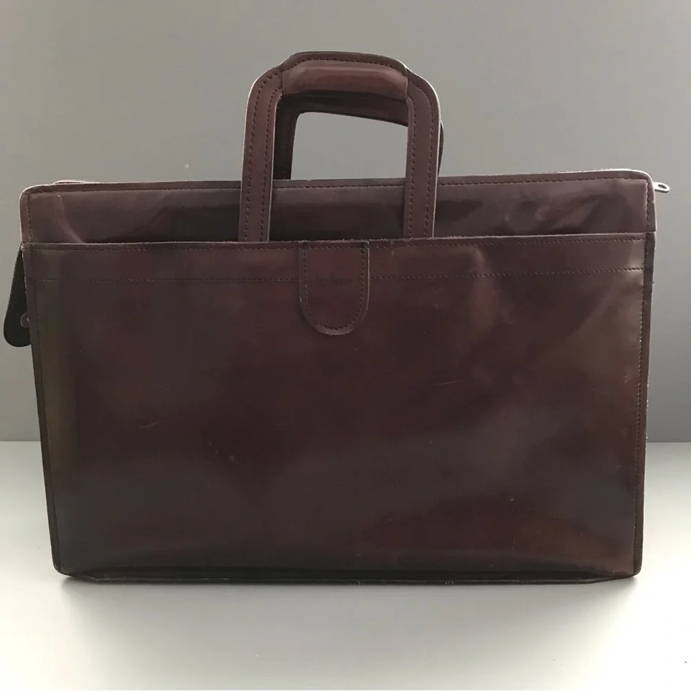 Hartmann Leather Vintage Mahogany Document Executive Briefcase 1940’s Lawyer